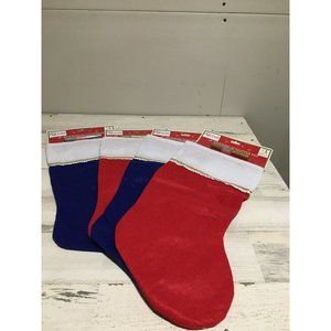 Set of four DIY 18” stockings with glitter pens NWT